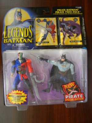 1995 Kenner DC Comics Batman Legends of Figure MOC Pirate Batman & Two-face 2pk for sale online