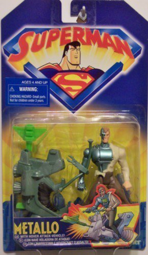 SUPERMAN ANIMATED METALLO ACTION FIGURE 1998 KENNER HASBRO SUPERMAN ANIMATED METALLO ACTION FIGURE 1998 KENNER HASBRO