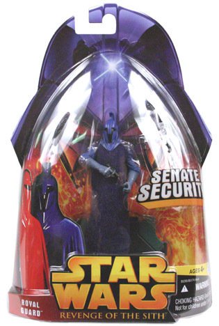 STAR WARS REVENGE OF THE SITH ROTS ROYAL GUARD BLUE SENATE SECURITY ACTION  FIGURE NEW HASBRO #23