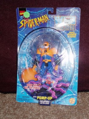 SPIDER-MAN WEB SPLASHERS DEEP SEA DR OCTOPUS DARK BLUE VARIANT ACTION FIGURE 1997 TOYBIZ