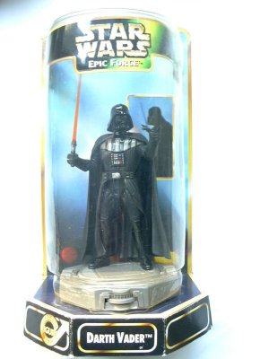 Star Wars Darth Vader Action Figure on Spinning Base 1998 Hasbro