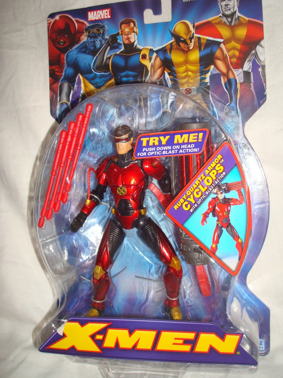 marvel legends cyclops optic blast