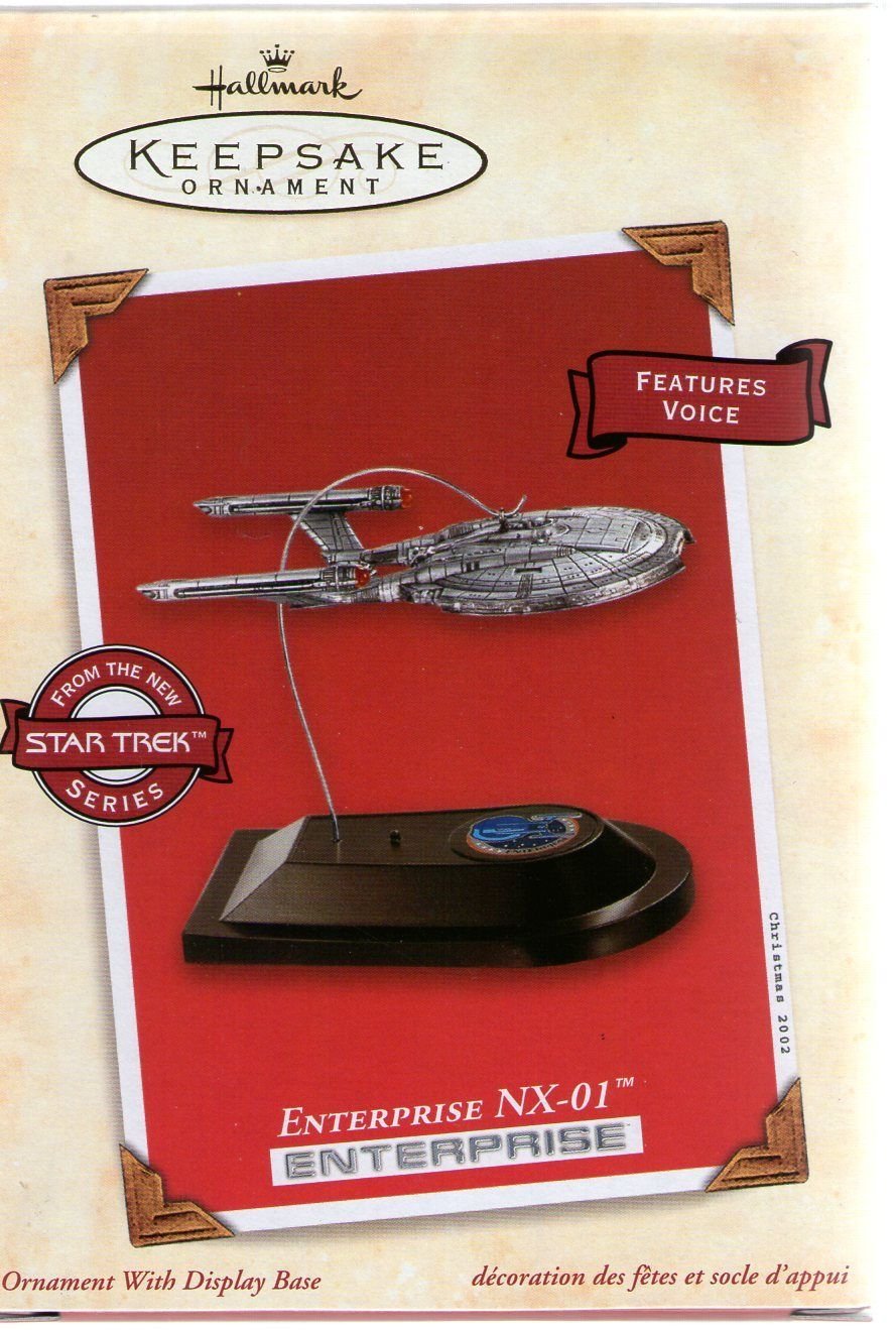 STAR TREK 2002 HALLMARK KEEPSAKE CHRISTMAS ORNAMENT ENTERPRISE NX01