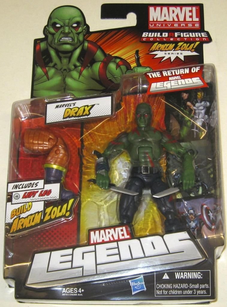 MARVEL LEGENDS ARNIM ZOLA SERIES WAVE 2 DRAX THE DESTROYER GUARDIANS OF ...