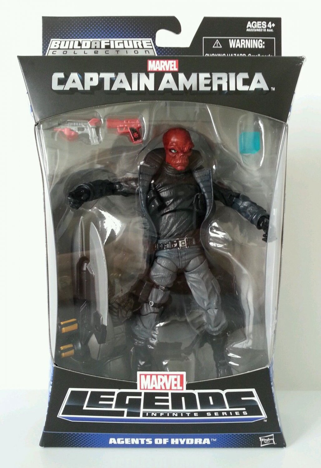 MARVEL LEGENDS CAPTAIN AMERICA INFINITE SERIES 1 RED SKULL FIGURE ...