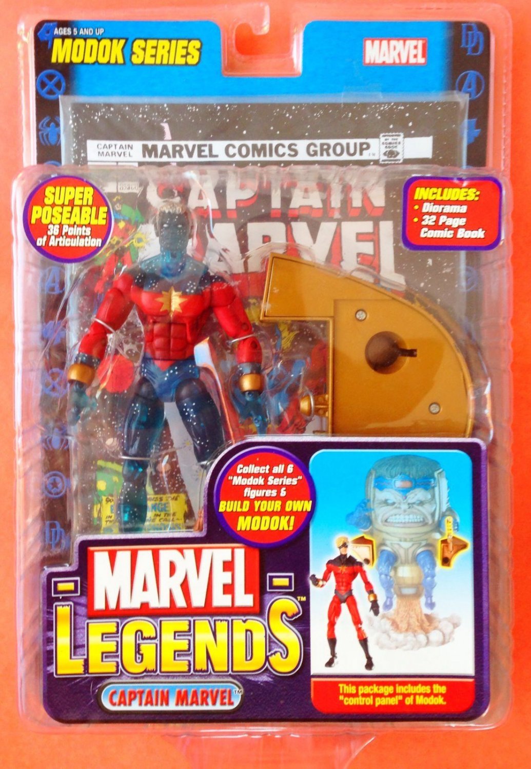 MARVEL LEGENDS M.O.D.O.K. SERIES WAVE 15 CAPTAIN MARVEL GENIS-VELL ...