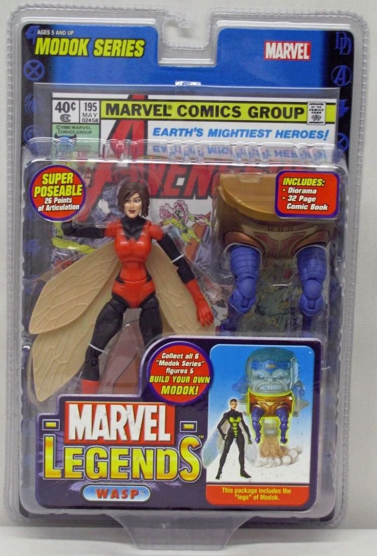 MARVEL LEGENDS M.O.D.O.K. SERIES WAVE 15 RED & BLACK VARIANT WASP ...