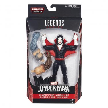 MARVEL LEGENDS SPIDER-MAN INFINITE SERIES WAVE MORBIUS FIGURE HASBRO VILLIANS NIGHT ABSORBING 2016