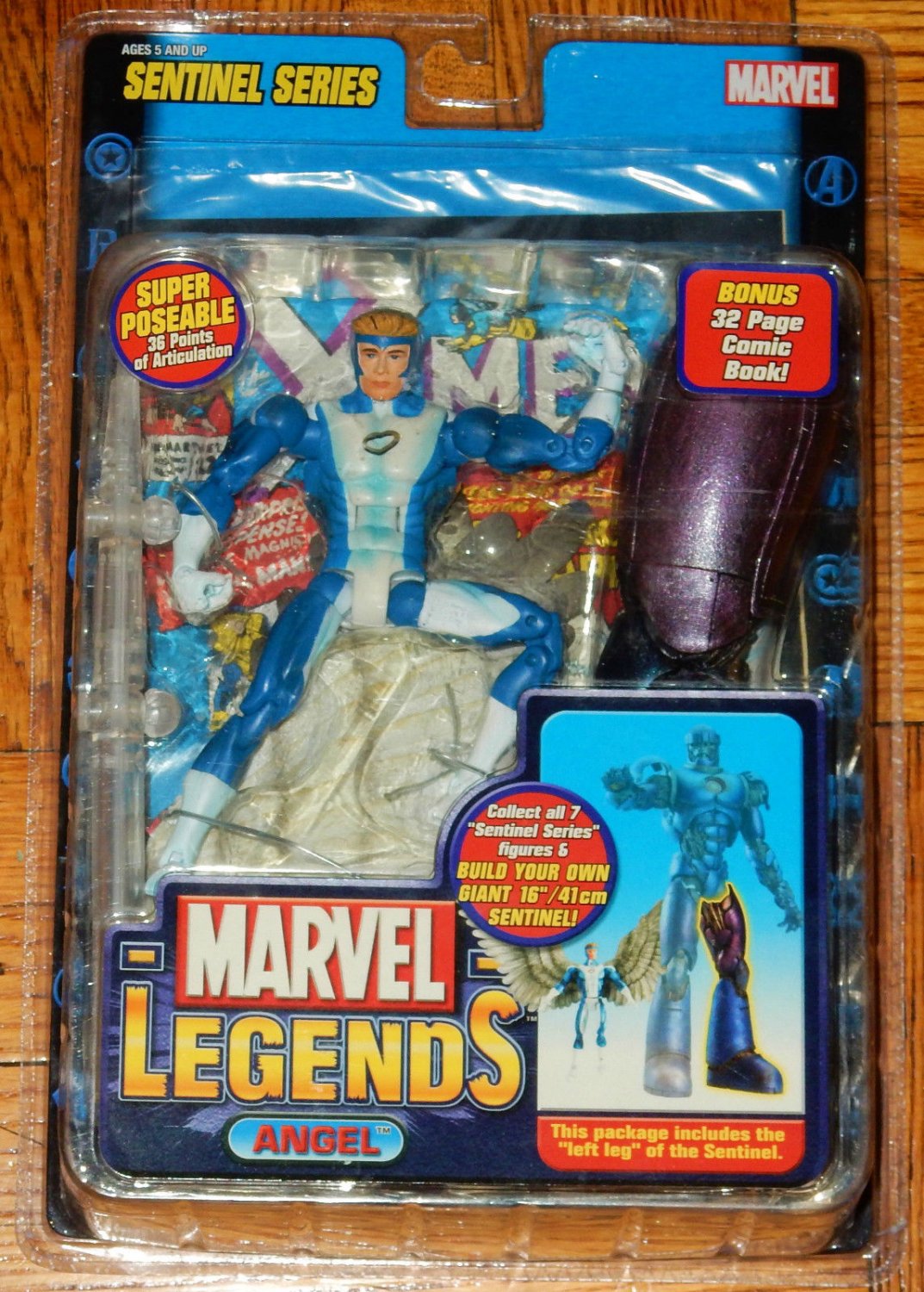 MARVEL LEGENDS SENTINEL SERIES WAVE 10 BLUE ANGEL 6 IN ACTION FIGURE ...