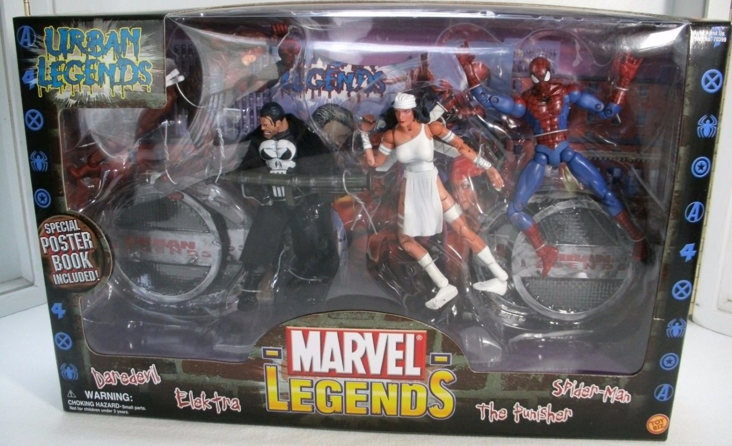 show original title Details about   Marvel urban legends figures daredevil oven punisher spider-man toybiz elektra 