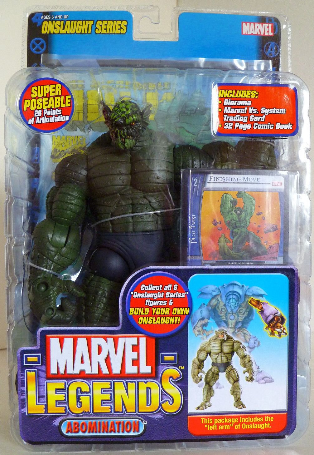 MARVEL LEGENDS ONSLAUGHT SERIES WAVE 13 ABOMINATION ACTION FIGURE ...