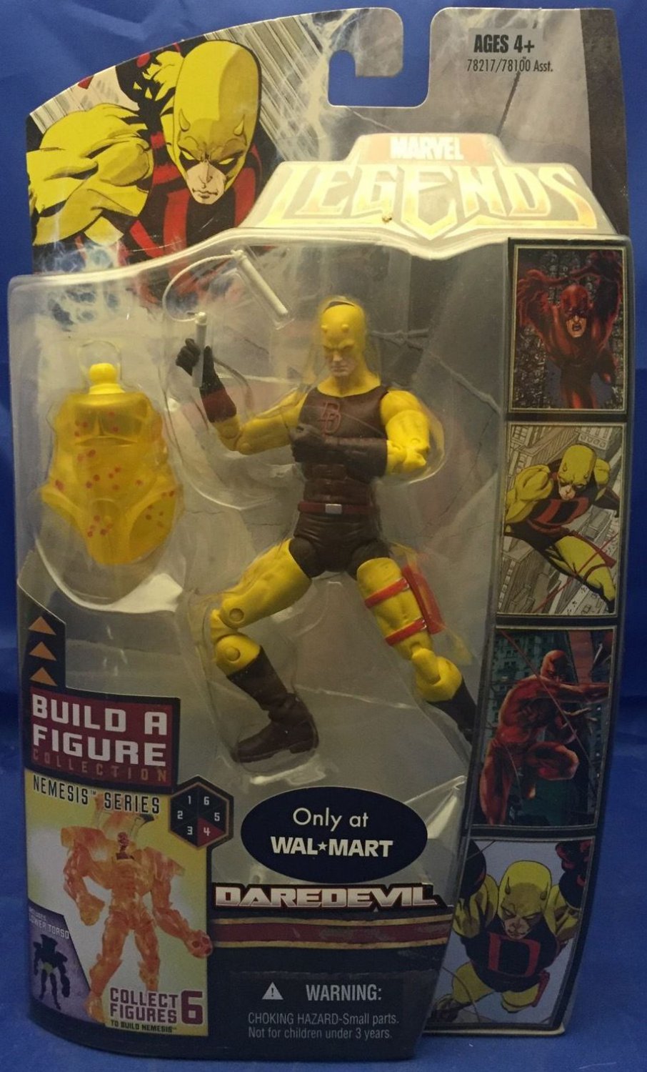 Daredevil Action Figure Marvel Legends 2007 Hasbro New Yellow Variant Walmart 