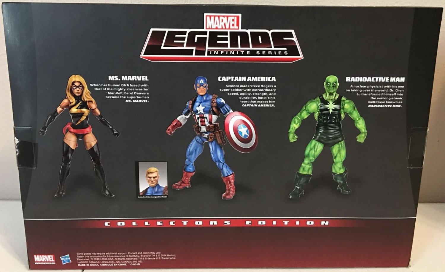 MARVEL LEGENDS TARGET EXCLUSIVE 3 PACK MS MARVEL CAPTAIN AMERICA