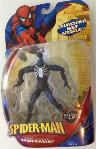 MARVEL LEGENDS SPIDER-MAN CLASSICS BLACK COSTUME SPIDER-MAN ACTION