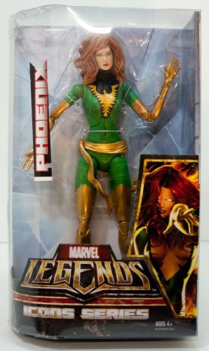 MARVEL LEGENDS ICONS SERIES PHOENIX JEAN GREY 12 INCH ACTION FIGURE 2007 HASBRO X-MEN GREEN VARIANT