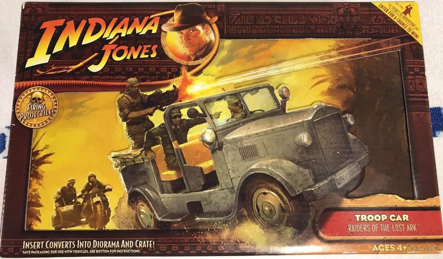 INDIANA JONES THE LAST CRUSADE GERMAN TROOP CAR TOY VEHICLE 2008