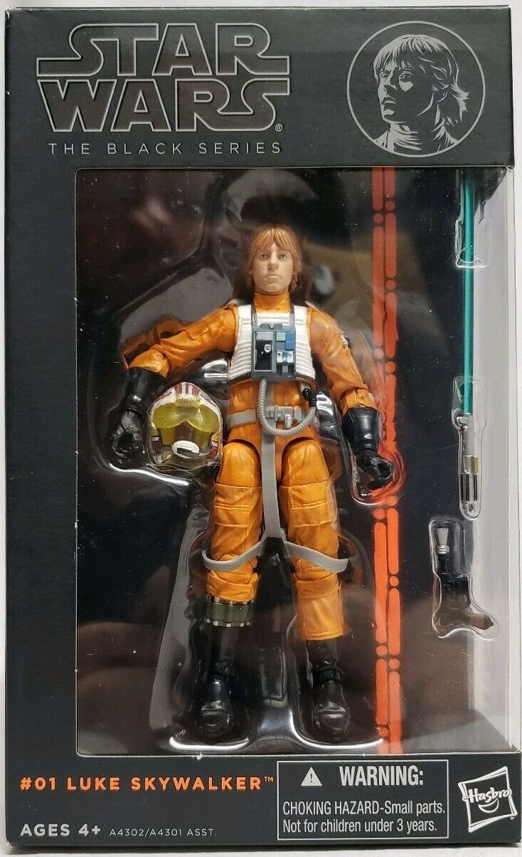 STAR WARS BLACK SERIES LUKE SKYWALKER X-WING PILOT POSEABLE ACTION ...