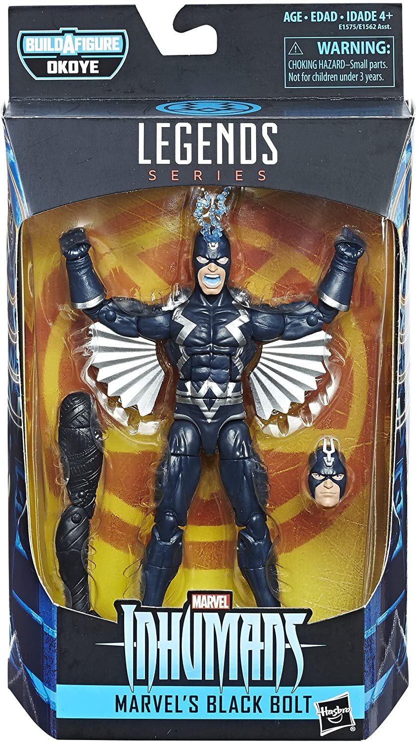 MARVEL LEGENDS BLACK BOLT ACTION FIGURE INHUMANS BLACK PANTHER OKOYE ...