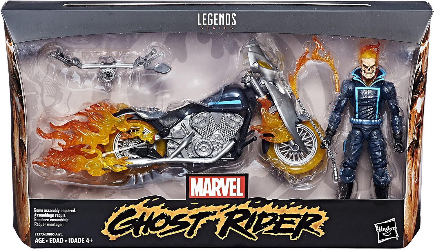 MARVEL LEGENDS SERIES GHOST RIDER ACTION FIGURE MOTORCYCLE VEHICLE SET DELUXE CYCLE HASBRO 2017 NEW