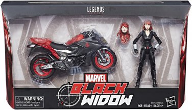 MARVEL LEGENDS SERIES BLACK WIDOW ACTION FIGURE MOTORCYCLE VEHICLE SET DELUXE CYCLE HASBRO 2017 NEW