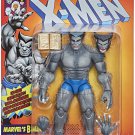 MARVEL LEGENDS SERIES BEAST ACTION FIGURE VINTAGE WAVE RETRO CARD PACKAGING X-MEN XMEN GREY GRAY NEW