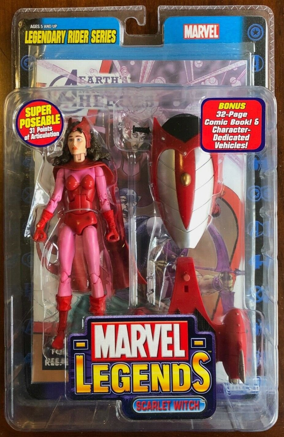 Toy Biz Marvel Legends Legendary Rider Series  Scarlet Witch **NEW and SEALED** 