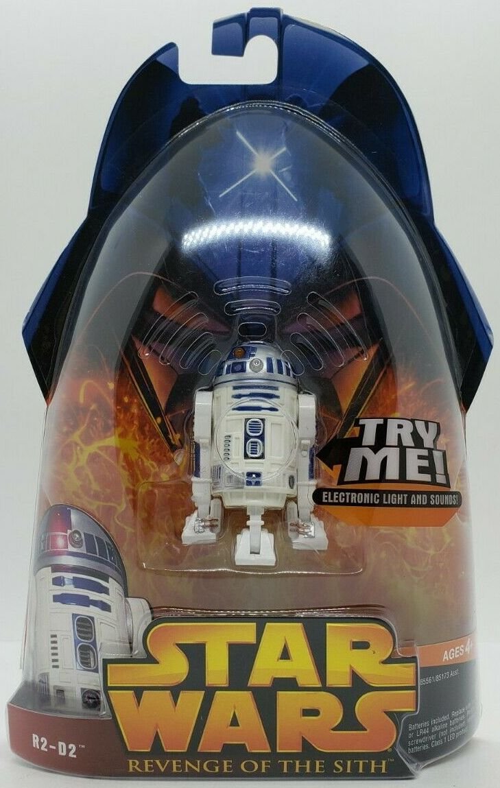 STAR WARS REVENGE SITH ASTROMECH DROID R2-D2 ACTION FIGURE REBEL ...