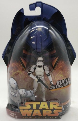 STAR WARS REVENGE SITH ROTS CLONE TROOPER SUPER ARTICULATION ACTION FIGURE REPUBLIC ARMY HASBRO #41