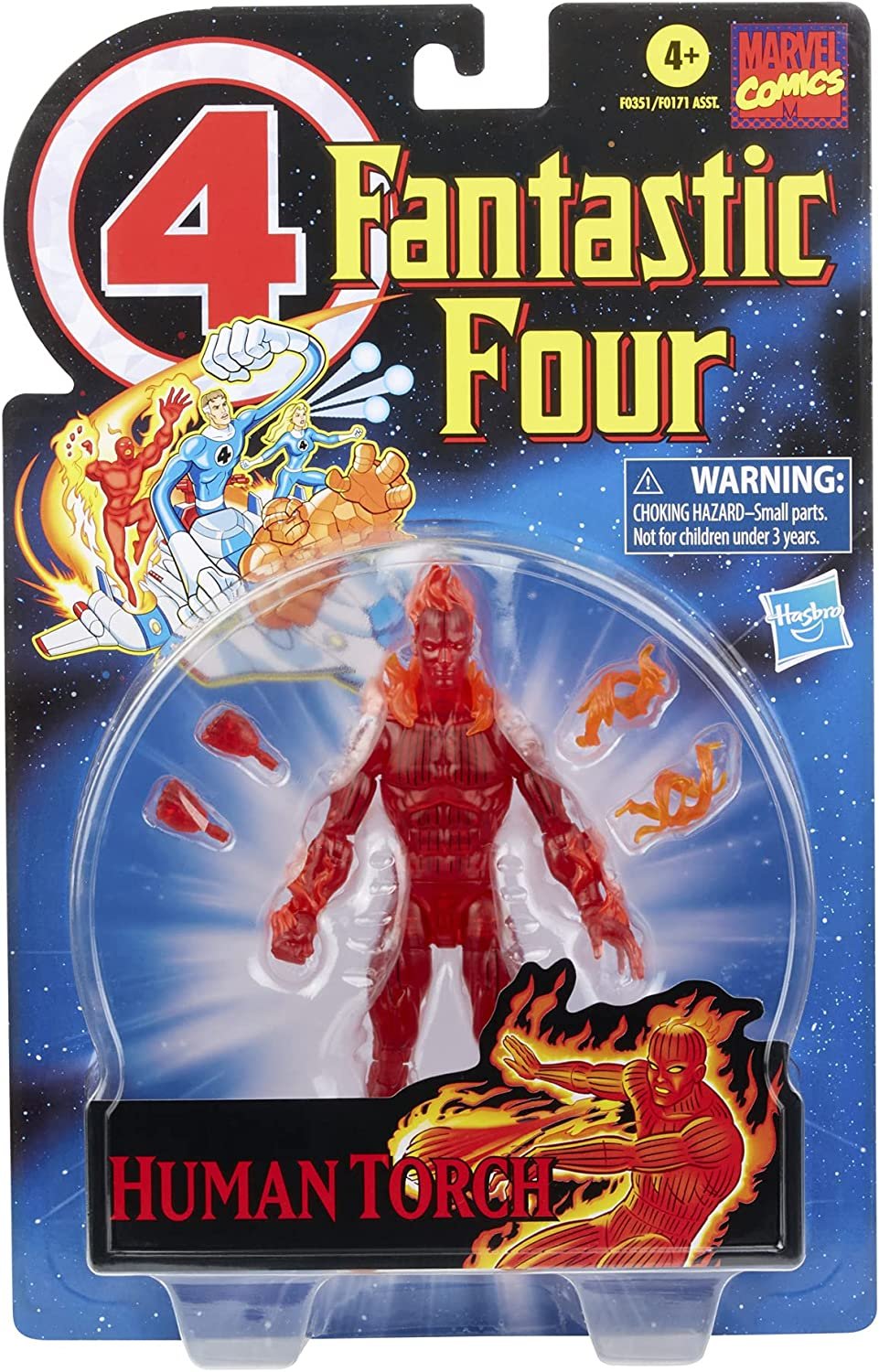 MARVEL LEGENDS FANTASTIC 4 FOUR SERIES HUMAN TORCH ACTION FIGURE