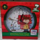 CHARLIE BROWN CHRISTMAS CAROL CLOCK SNOOPY WOODSTOCK PEANUTS GANG 60TH ANNIVERSARY PLAYS 12 CAROLS!!