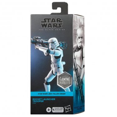 STAR WARS BLACK SERIES ROCKET LAUNCHER TROOPER ACTION FIGURE JEDI FALLEN ORDER GAMING GREATS HASBRO