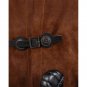 MYTHOLON BOWEN SUEDE JERKIN RED SIZE SMALL MEDIUM VIKING MEDIEVAL RENAISSANCE UNISEX 100% LEATHER!!