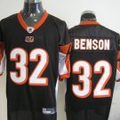 Cincinnati Bengals # 32 Benson NFL Jersey Black