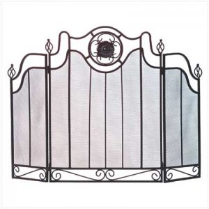 Tuscan-Design Fireplace Screen