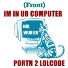 Programming T-Shirt - Size XL - Unisex White - LOLcode (Doublesided)