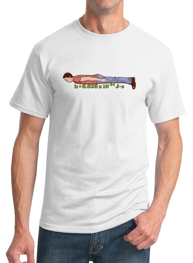 Physics T-Shirt - Size S - Unisex White - Plancking