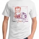Physics T-Shirt - Size S - Unisex White - Schrodinger's Cat (Hot Version)