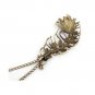 Abstract Peacock Feather Necklace