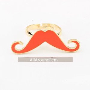 Ye Olde [orange] Mustche Ring