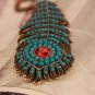 Retro Style Peacock Feather Necklace