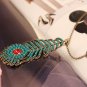 Retro Style Peacock Feather Necklace