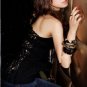 Black Racerback Embroidered Back Tank Top