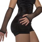 Black Fingerless Fishnet Gloves