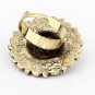 Antique Look Daisy Flower Ring in Turquoise