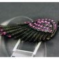 Pegasus Wing Necklace in Burnish Bronze & Purple