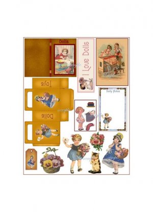 Doll Collage Sheet DC11