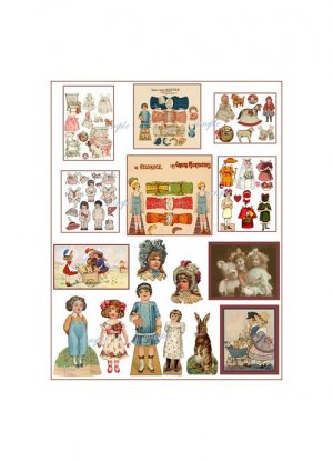 Doll Collage Sheet DC13