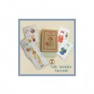 Vintage Style  Mini Paper Dolls & Box.PD31