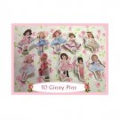 10 Mini "Ginny" Doll  Pins P23