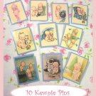 10 Mini "Kewpie" Doll  Pins P14